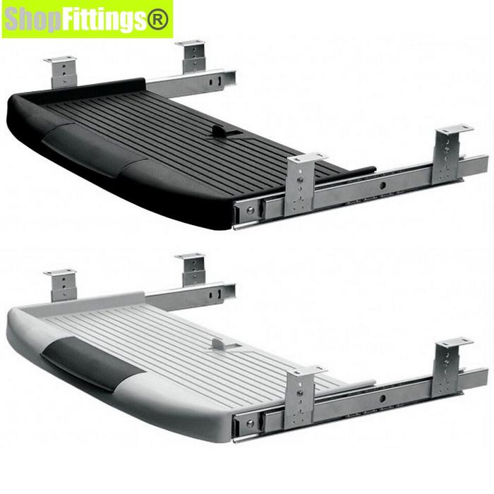 READY Keyboard Tray Under Desk Rel Laci Rak Tempat Tatakan Baki Bawah Meja Komputer
