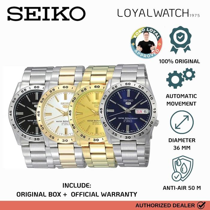 Jam Tangan Seiko 5 Pria SNK SNKD99K1 SNKE01K1 SNKE04K1 SNKE06K1 Analog Sporty Stainless Steel Origin
