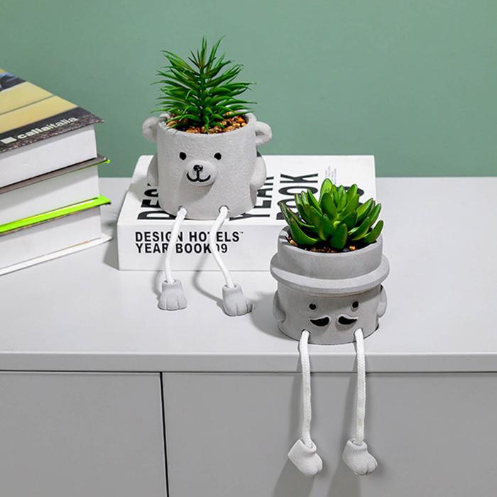Mini Artificial Succulents Plants Bonsai Small Simulated Tree Pot