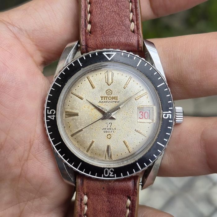 Titoni seascooper 77 jewels vintage watch