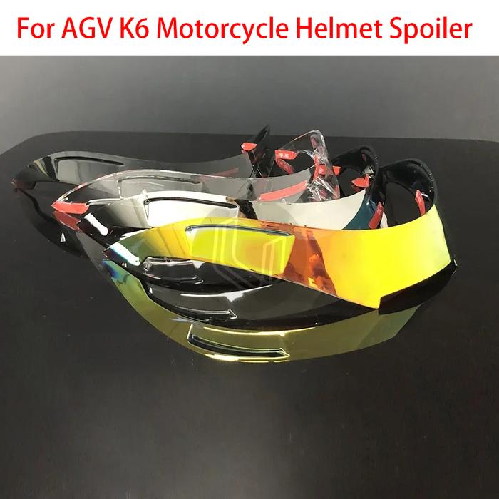 For AGV K6 Motorcycle Helmet Tail Wing Helmet Spoiler