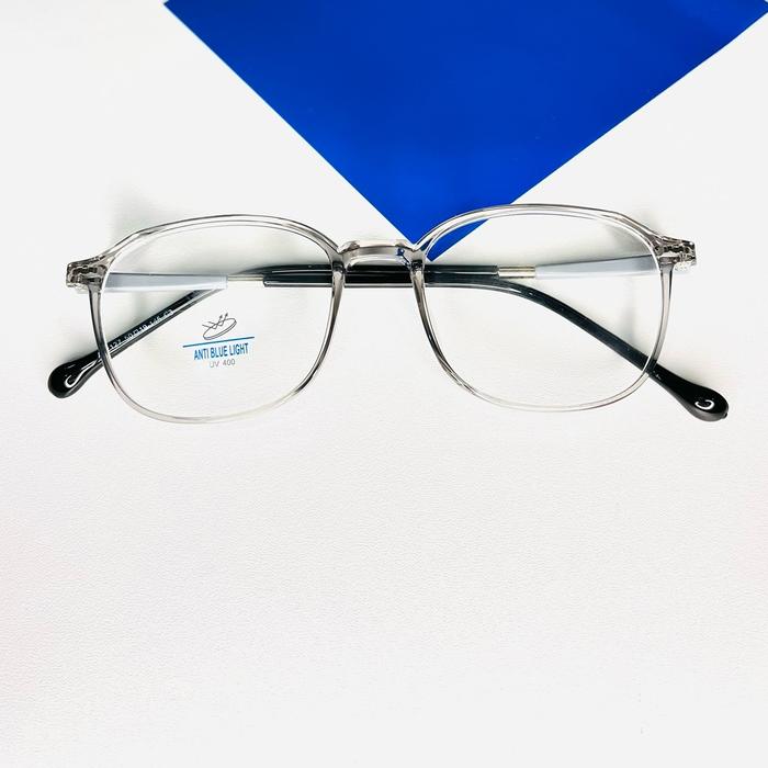 Kacamata Semi Oval AB2127 Photocromic Bluecromic Minus & Cyl - Eyewear, Glasses