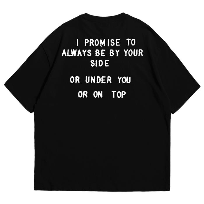 Rollingstout T-shirt Black | Promise | Kaos Oversize Pria dan Wanita