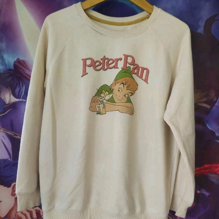 Disney Peterpan Graphic Official Cartoon Movie Crewneck Jaket Sweater Kartun Animasi Original Second