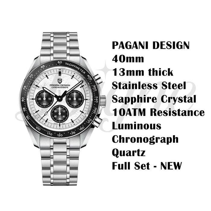 PAGANI DESIGN Jam Tangan Pria Speedmaster Moonswatch Original Bergaransi