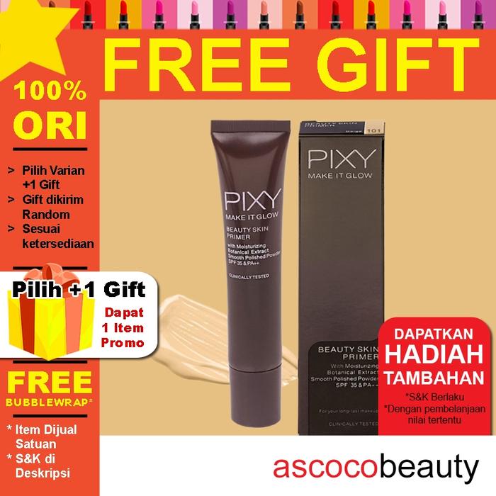 PIXY Glow Beauty Skin Primer 101 Beige Make it Glow 25ml Base Foundation - ascocobeauty -