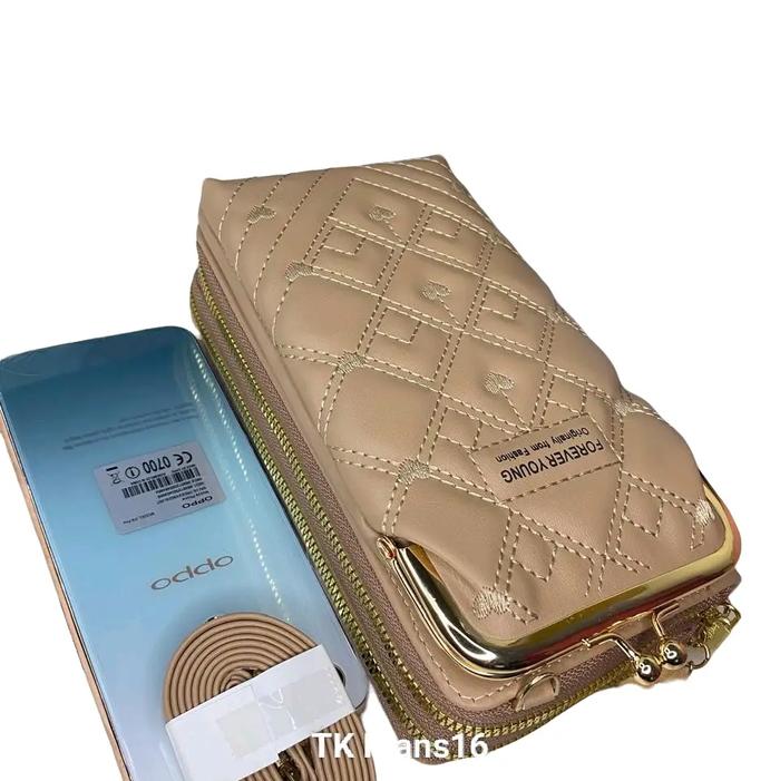 Dompet Hp 2Resleting Tas slempang Behel Terbaru Tas Behel Bordir