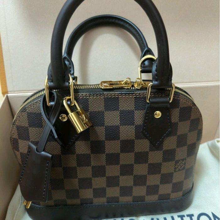 AUTHENTIC LV ALMA BB DAMIER EBENE MICROCHIP PRELOVED