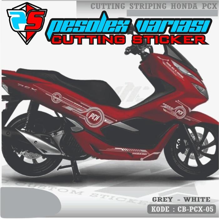 CB-PCX-05 PCX MERAH -CUTTING STICKER PCX - STRIPING CUTTING PCX MERAH [NTS]