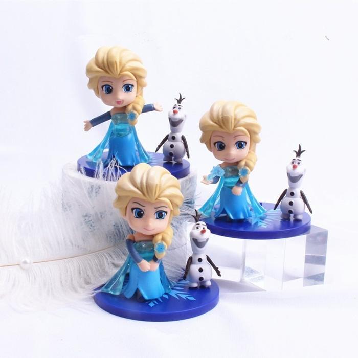{ OMG } PRINCESS PAJANGAN KUE TOPPER KUE DEKORASI PESTA ANAK PRINCESS FROZEN ELSA & OLAF