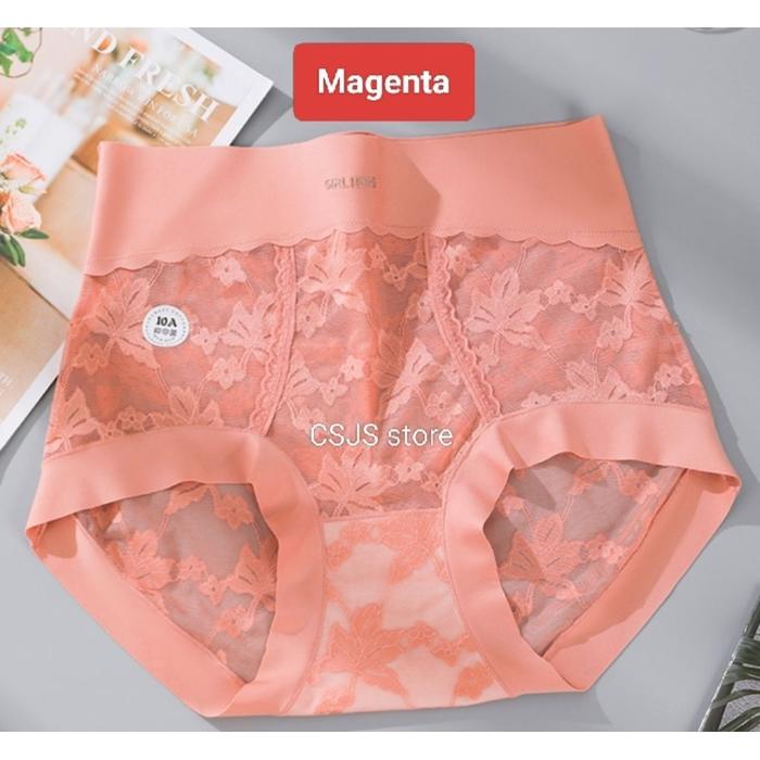 celana dalam wanita 70 kg - 110 kg highwaist pinggang tinggi satin sutra anti bakteri super jumbo cd
