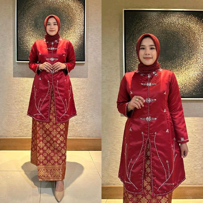 Set Tunik Payet Livia / One set Baju Kurung / Kurung Livia
