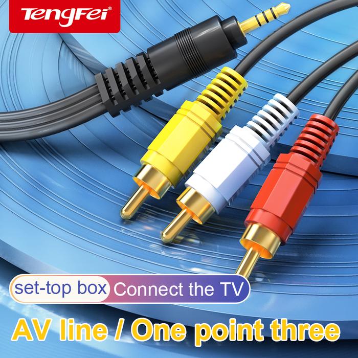 3.5mm Jack To 3 RCA Male Audio Video AV Cable AUX Stereo Cord 3RCA Standard Converter Wire for Speak