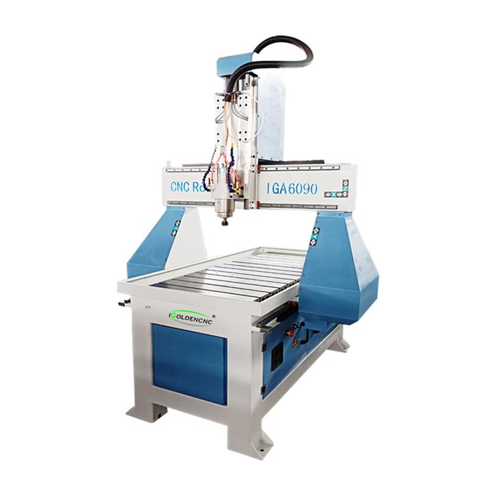 Harga CNC Mesin Penggilingan CNC Ukiran Kayu 6090 4 Axis CNC Router