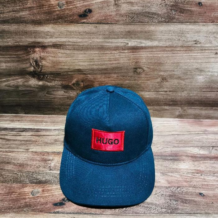 topi baseball caps hugo boss logo navy