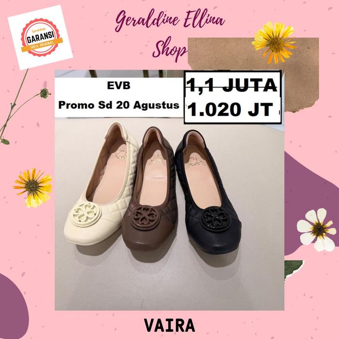 Sepatu flat shoes wanita seri VAIRA EVB SALE original 100%