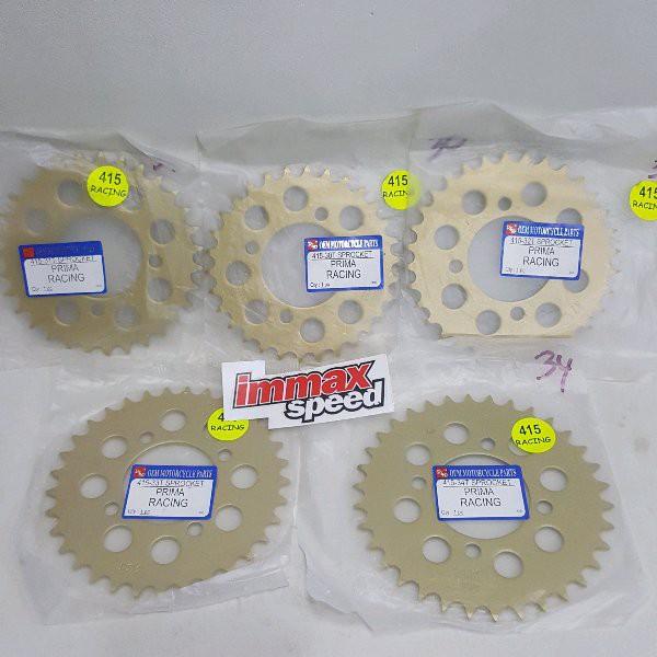 Sprocket Gir Gear Belakang 415 30 31 32 33 34 35 36 37 38 39 40 RIKO GOLD Baja RX king Jupiter Z MX
