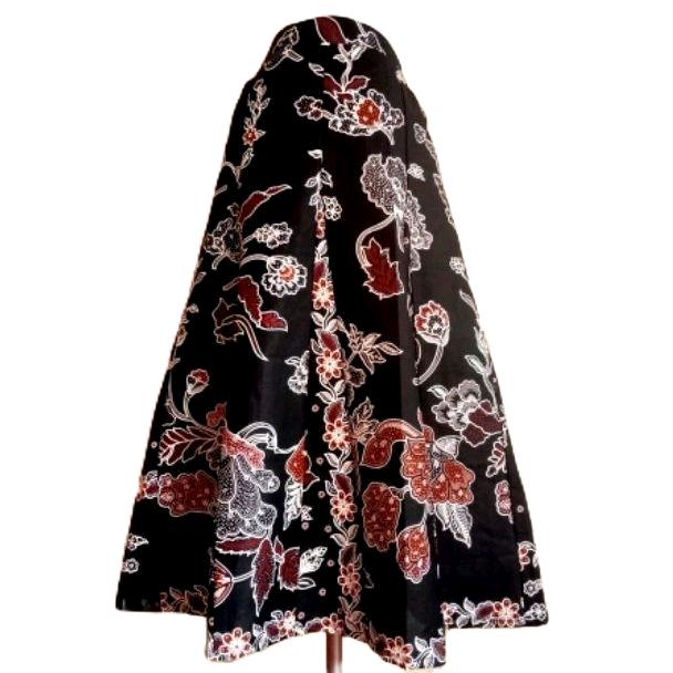 Rok Batik Panjang wanita Model pecah 8 kekinian Bahan Sarung Batu