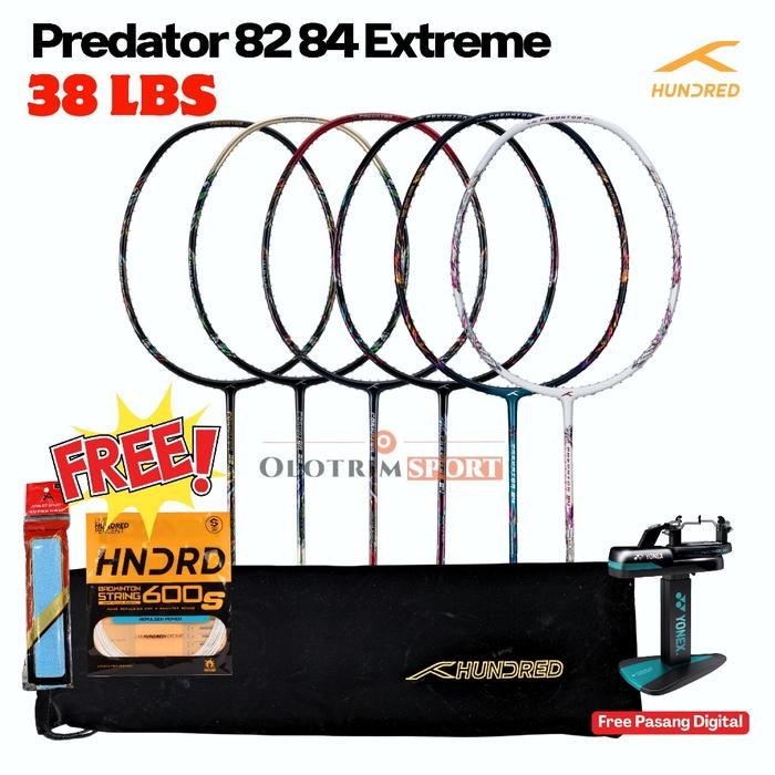 Raket Badminton Hundred PREDATOR 82 84 EXTREME Original