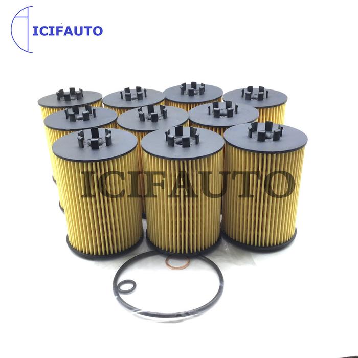 10X Engine Oil Filter For BMW 545i 645ci 745i 745Li X5 V8 4.4L