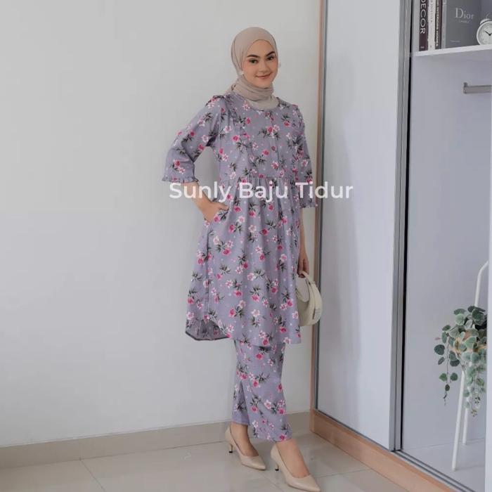 SETELAN SUNLY TUNIK UK 18-20