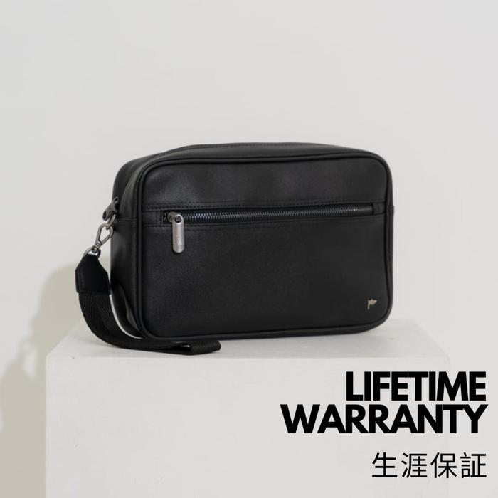 Tfg Pouch Clutch Tas Tangan Pria Wanita Nobu 216 Black Lifetime Warranty - Water Resistant
