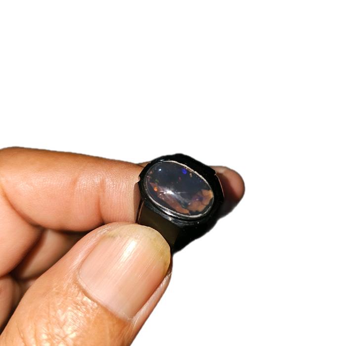 batu kalimaya black oval asli banten