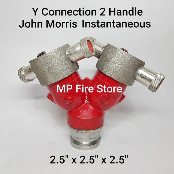 Flash Sale / Fire Y Connection 2 Handle 2.5 X 2.5 X 2.5 John Morris Instantaneous