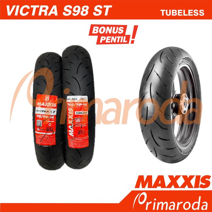 Sepasang Ban Yamaha Lexi, Lexi S, Tubeless Maxxis Victra ST