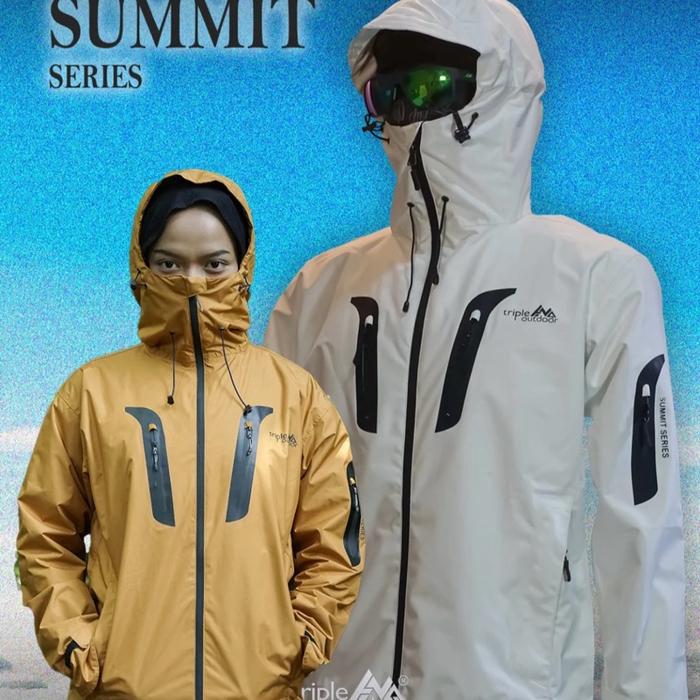 SUMMIT SERIES - JAKET ULTRALIGHT WATERPROOF DOUBLE POLAR JAKET WATERPROOF HANGAT PRIA WANITA JAKET D