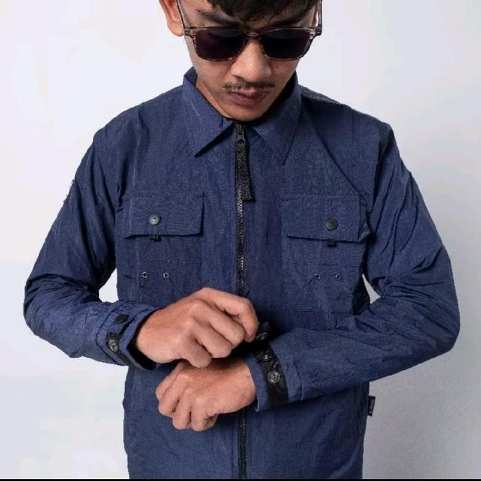 Overshirt |Troublemaker Buckingham Navy