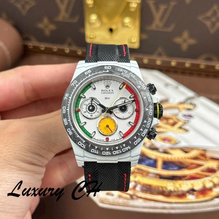RolexDaytonaDiW Ferrari Knock Off Watches White Carbon Super Light 40mm