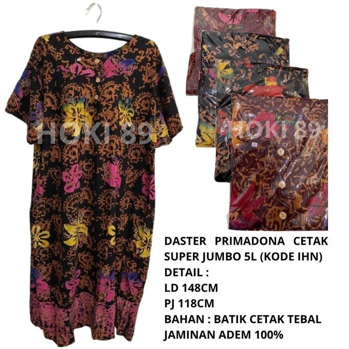 HOKI 89 BEST SELLER! DASTER BATIK PRIMADONA SUPER JUMBO 5L LD 148CM PJ 118CMCM MUAT BB SAMPAI 110KG