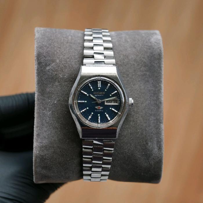(Barunya 2,6jt) Jam Tangan Vintage Citizen 21 Jewels Original Automatic Blue Dial
