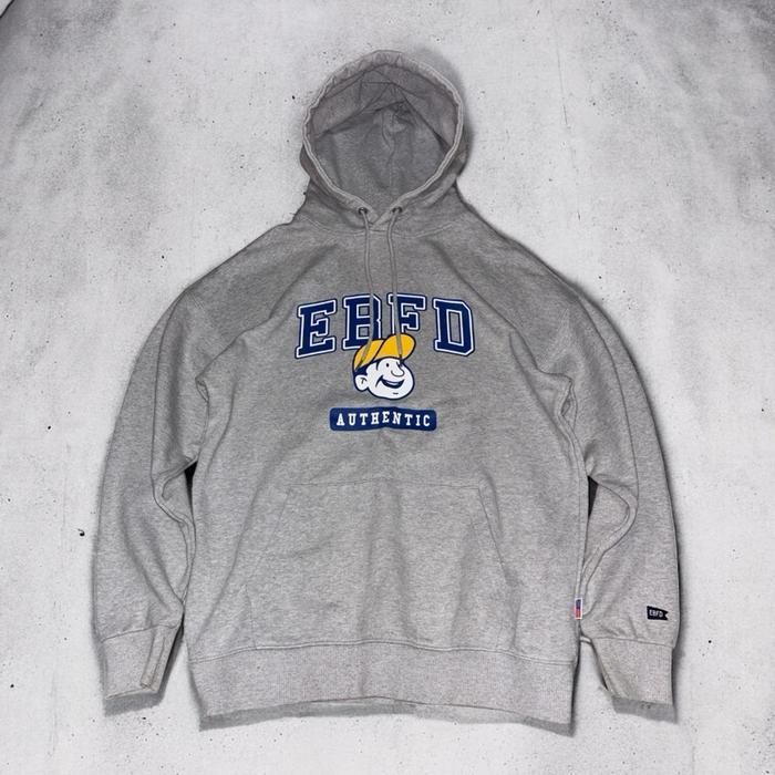 Ebbets Field Flannel Vintage • EBFD Pullover Hoodie Size L fit XL (75x60cm) Preloved Used Second