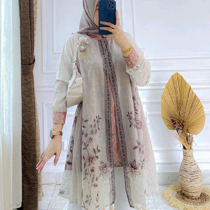 Anggun Tunik by HMF Atasan Muslim