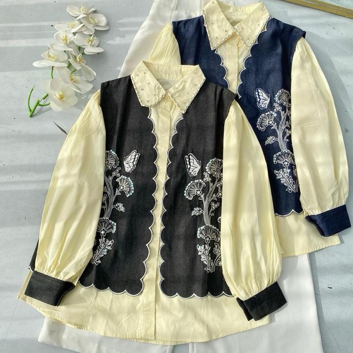 Kiranti blouse Import wanita brukat