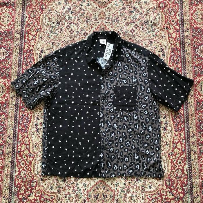 Kemeja Gu x 1MW by SOPH open collar shirt Gu japan work shirt vintage pattern shirt HI103
