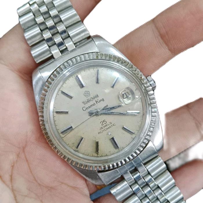 jam tangan titoni cosmoking automatic  swiss bekas