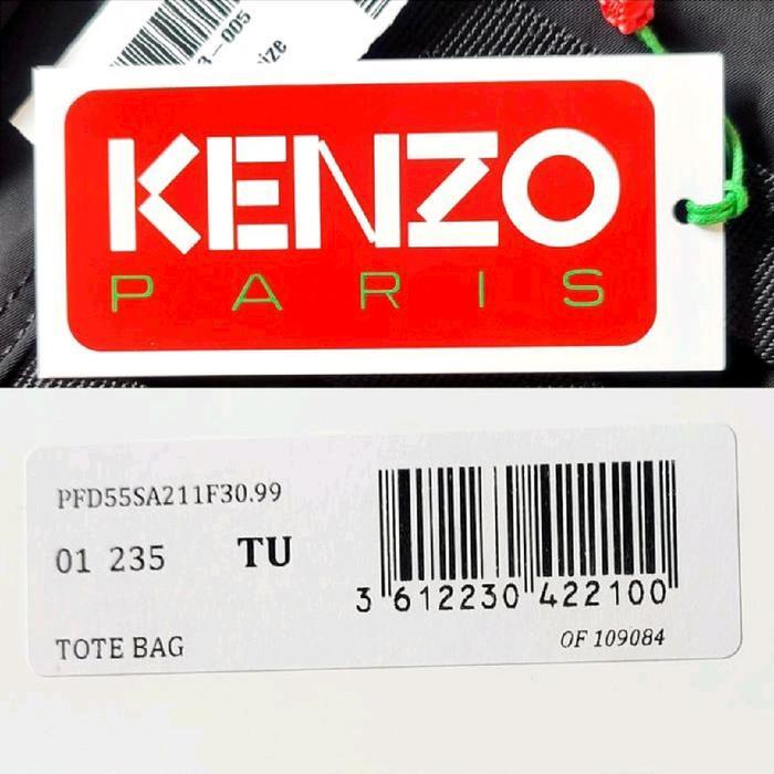 KENZO PARIS JUNGLE BADGES 2 WAY TOTE BAG BLACK FW23 AUTHENTIC 100% BNWT
