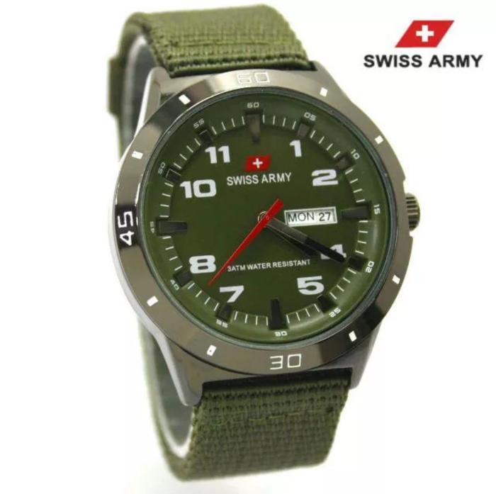 Swiss Army - Jam Tangan Pria Keren Buat Gaya Fitur Tanggal Dan Hari Aktif - Jam Tangan Cowok Dewasa 