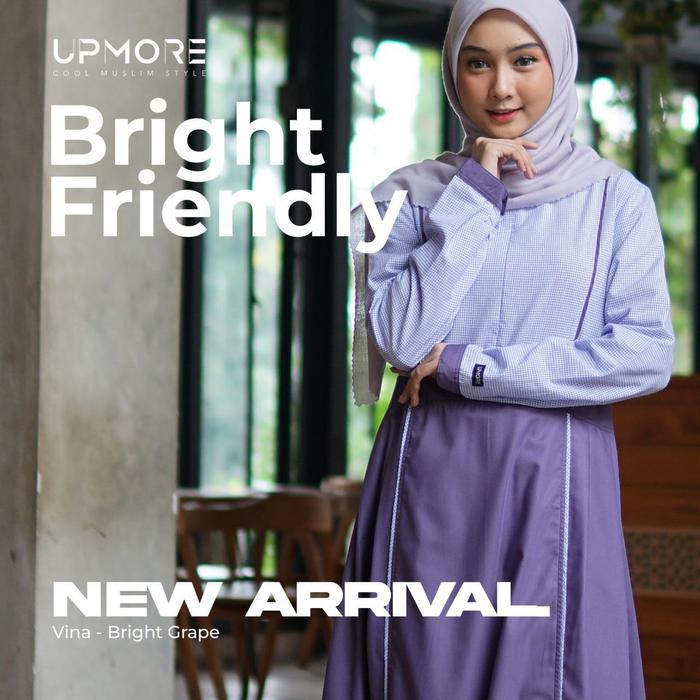 Upmore Dress VINA / Bright Grape / Cotton Symphony adem dan nyaman dipakai