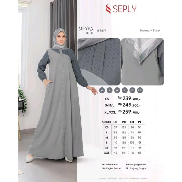 Gamis Seply Meyra Kode 386