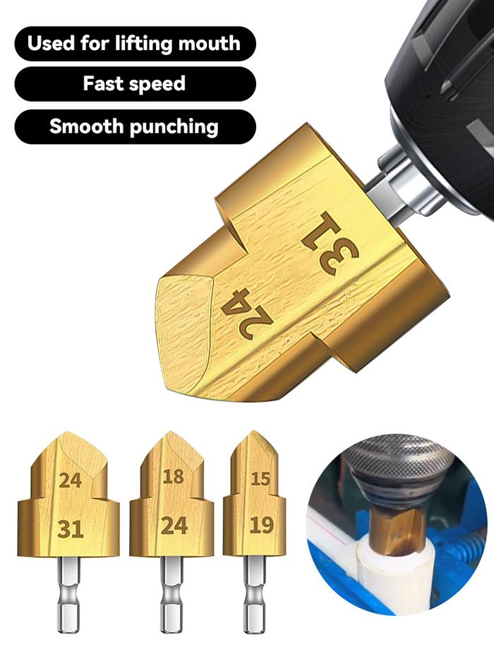 Hexagonal PPR Lifting Drill Bit 20/25/32mm for water pipe maintenance full Open Process PPR lifting 