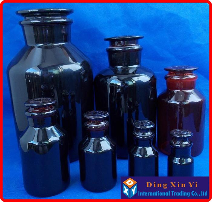 DXY Wide mouth reagent bottle,Amber Laboratory Bottle  with ground-in