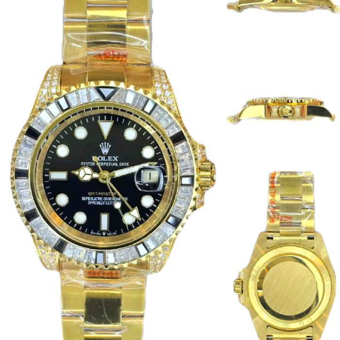 RolexSubmariner DAN GMT40MM BaguetCuts Diamond