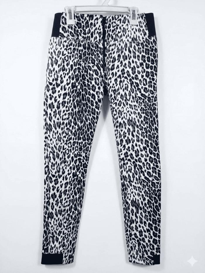 Freddy Winter Pants Celana Panjang Ankle Pants Branded Wanita Motif Cow Hitam Putih