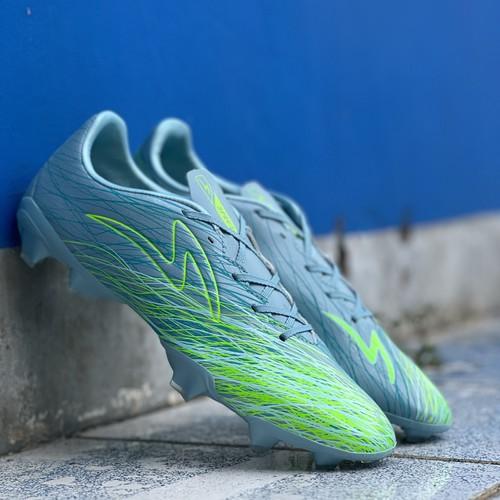 Sepatu Sepak Bola Specs Accelerator Alpha Nerve Pro Fg Aqua Gray Green