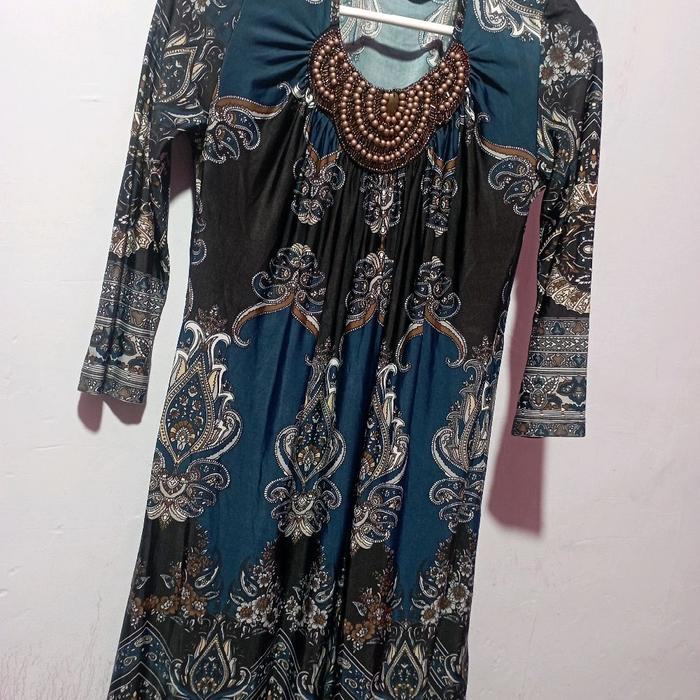 tunic, long tunic motif etnic