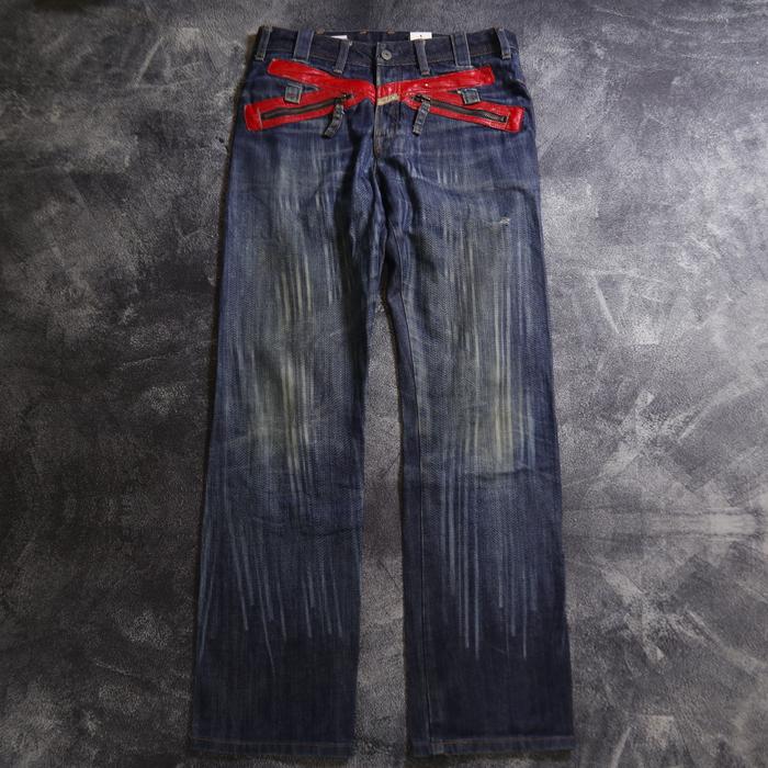 CELANA PANJANG MARITHE FRANCOIS GIRBAUD JEANS DENIM PANTS CJ66 SIZE 31